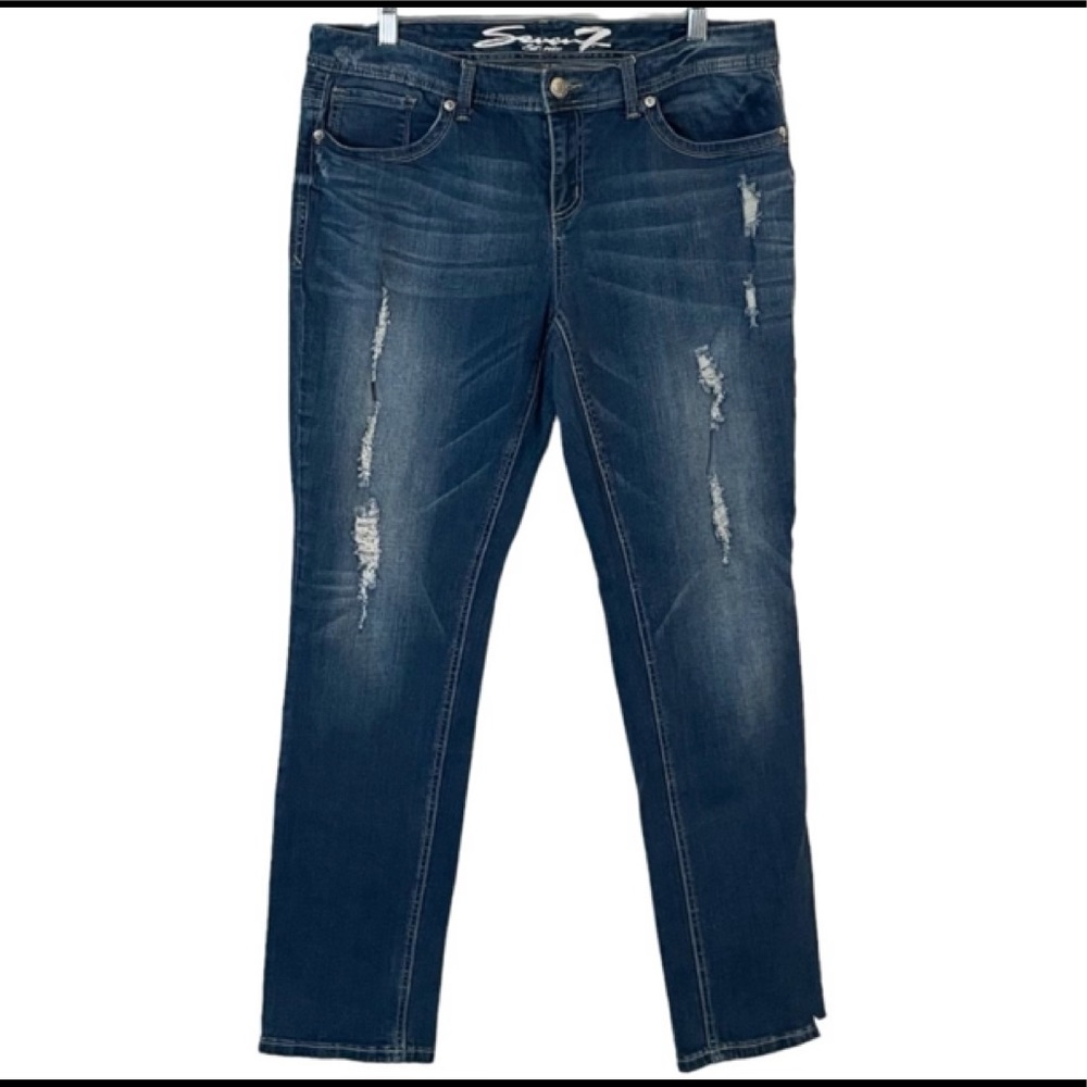 Seven7 Easy Straight Denim Jeans Size:10